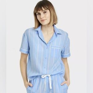 Stars Above NWT Sky Blue Striped Button Down Shirt only.